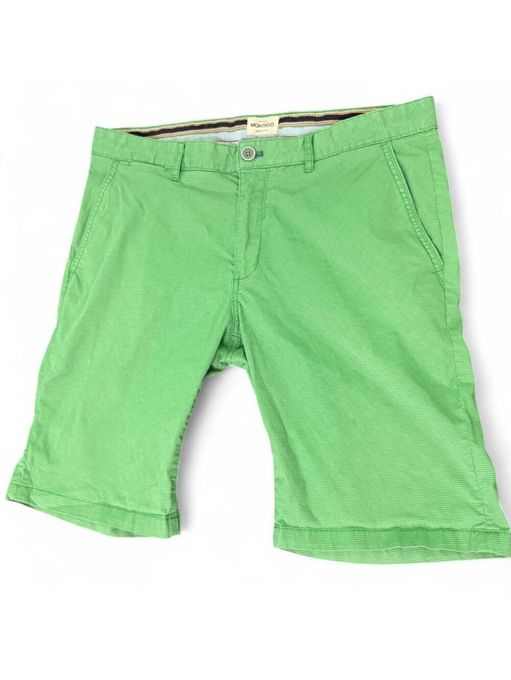 Montego Mens Green Chino Shorts
